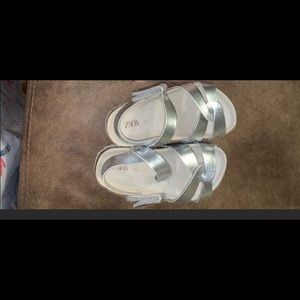 Silver Zara sandals